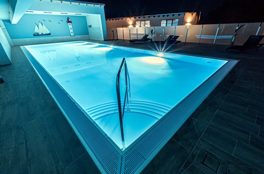Haffhus Pool Nacht