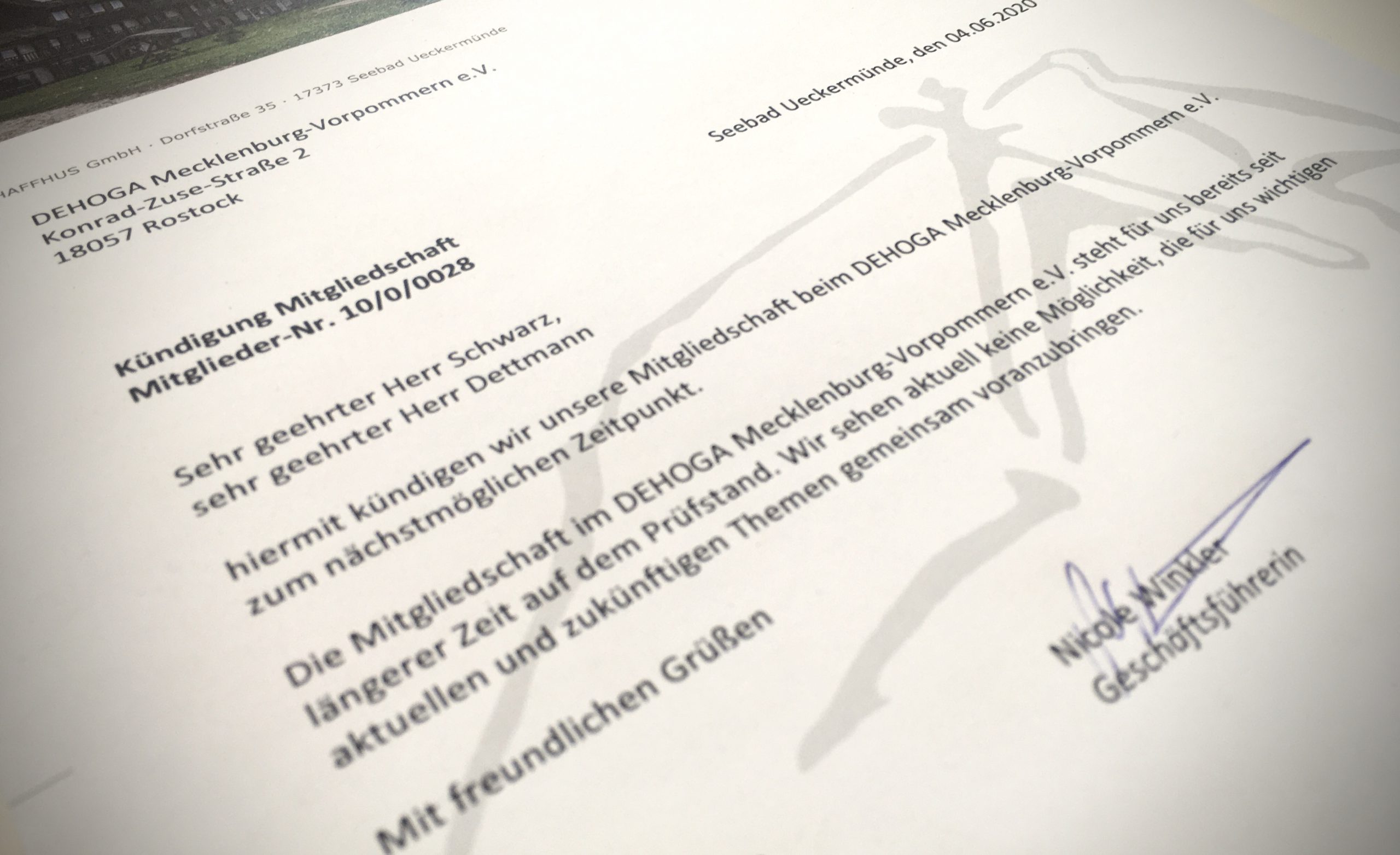 Wir nehmen uns eine Auszeit vom DEHOGA | Haffhus | Pressemeldung